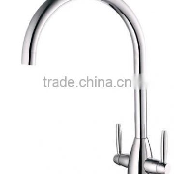 dual lever handle kitchen sink mixer tapered body