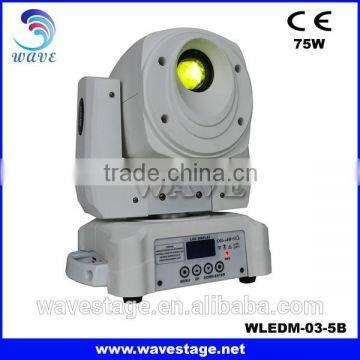 2 % discount WLEDM-03-5B hot 75W LED gobo spot best moving head guangzhou stage light