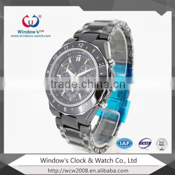 Custom men bracelet IPB plating stainless steel watch water resistant