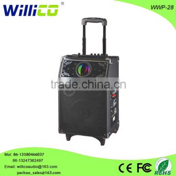 Hi-Fi Multimedia Battery Powered Rechargeable Portable Trolley Speaker