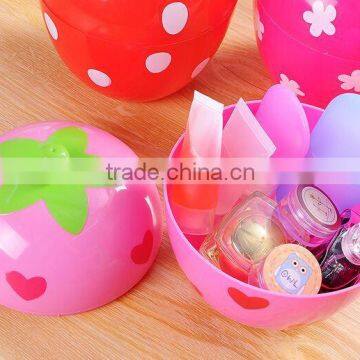 2015 Wholesale strawberry Shaped small Storage Box and Plastic Box Custom Made