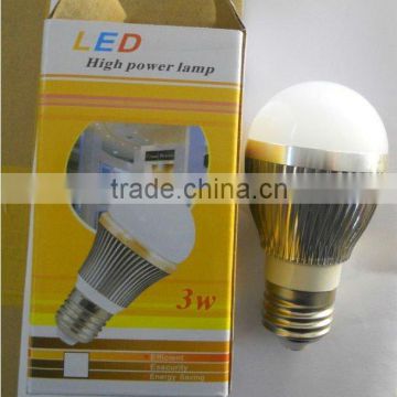 Dimmable 3*1W LED bulb,AC85-265V input, warm white or cool white;around 300lm;high bright