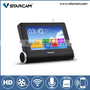 VStarcam HD Wifi NVS Hot New Products p2p Wireless Ip Camera with 7 inch touch screen cctv camera system