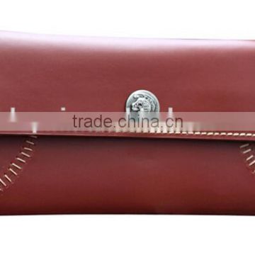 vintage men's business wallets customized fine genuine leather wallet