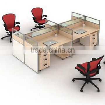 Cheap price office partition for 4 person