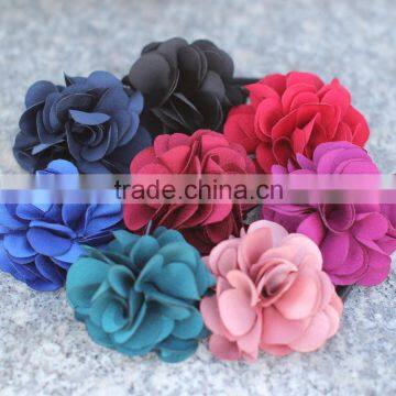 Handmade Fashion Fabric Flower Artificial Decorative Flowers in wholesale