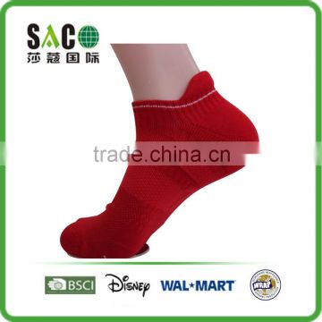red nylon ankle sport socks