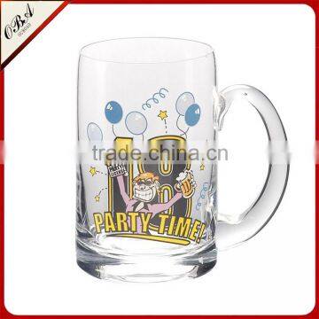 Wholesale Glassware 20oz Drinking Glass Cup Beer Mug with handle on Sale