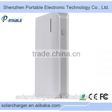 Wholesale 18650 Li battery portable power bank with LED flashlight, 6000mAh Shenzhen Power Bank