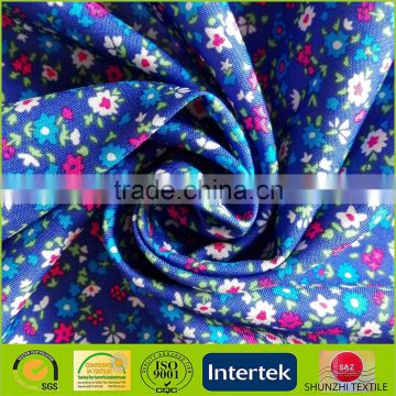 new Polyester jute fabric linen style comfortable polyester flower printed soft linen fabric