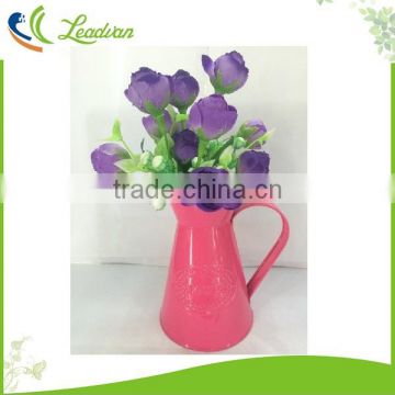 Modern home decoration small table centerpiece metal flower vase