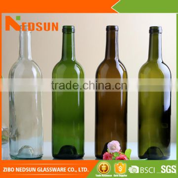 Best price wine bottle purchase empty wine bottles export from China