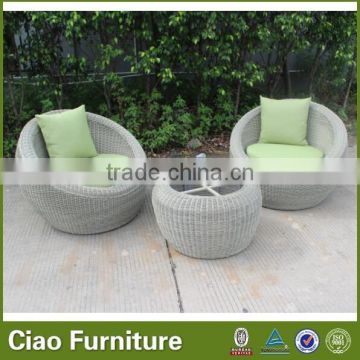 Modern garden rattan coffee furniture table chair set