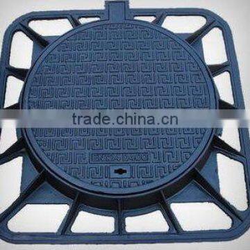 Round square grey iron Ductile iron drainage gully drain cast iron manhole cover and frame grating EN124 B125 C250 D400