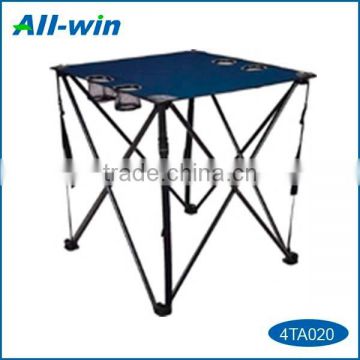 high-quality outdoor foldable 600D cloth PVC coated camping table