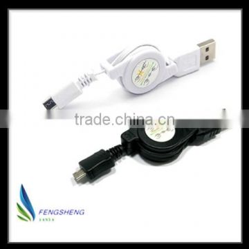 Colour retractable USB Charging Cable Charger line for iPhone ,Samsung