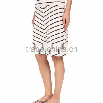 guangzhou china women clothing manufacturer striped design skirts ladies