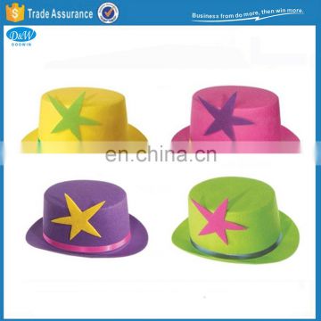 colorful velour Lincoln top hat