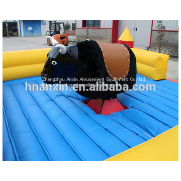 Soft inflatable toys adults mechanical bull rodeo simulator for amusement park