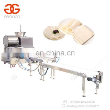 Factory Price Samosa Pastry Sheet Making Production Line Spring Roll Wrapper Machine