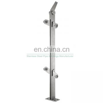 Villa Tempered Balcony Balustrade Stainless Steel 304 316 Glass Railing Posts Factory China