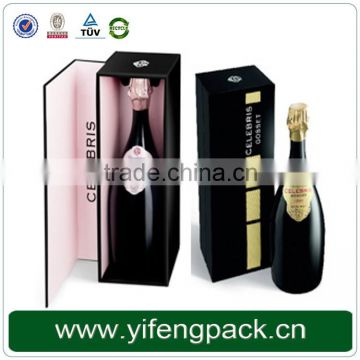 Vertical design professional made paper packaging wine gift box