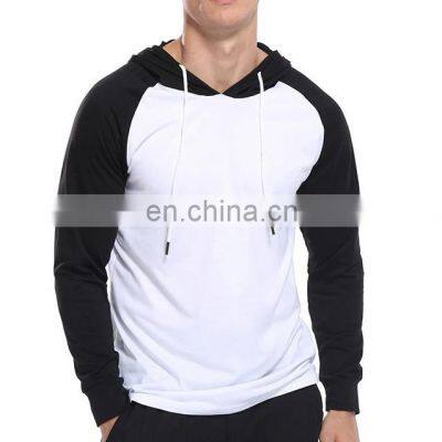 high quality Popular Outside O-Neck Long-Sleeve Cotton hood T-Shirt Men's T Shirt