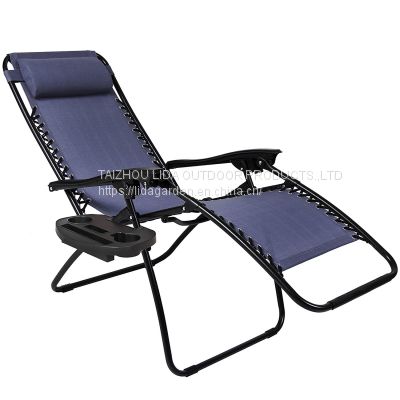 Luxury Zero Gravity Lounge Chair Folding Outdoor Camping Adjustable Height Compact Ultralight Chair folding chairs&beds