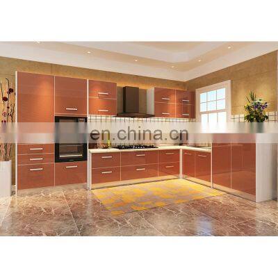 CBMMART luxury modern high gloss lacquer acrylic designs kitchen cabinet sets