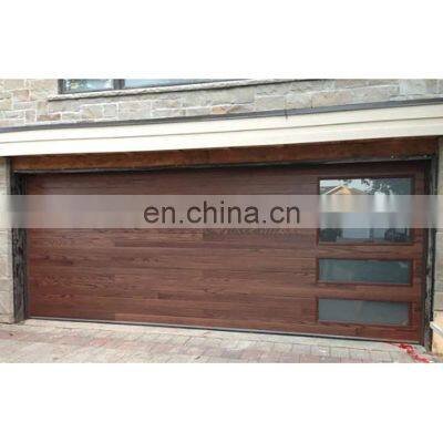 CBMMART Modern Wood Grained Residential Electrical Remote Control Automatic Garage Door