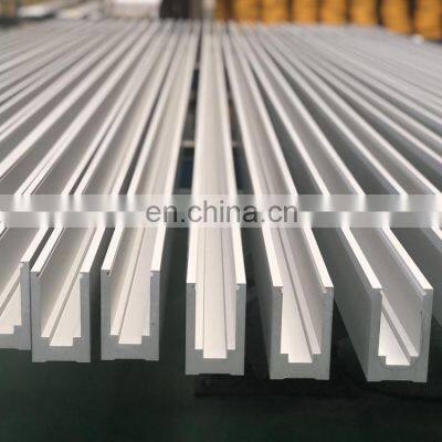 Factory custom alu profile aluminium extrusion , aluminium glass profile for balcony handrail