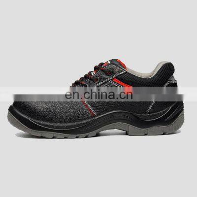 Hot Sale High Quality   anti smashing light weight black work steel toe safety  shoes
