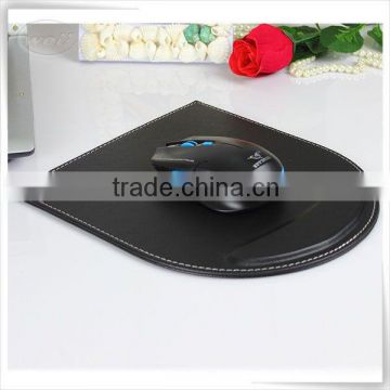 handmade PU Leather advertising mouse pad