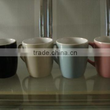 wholesale outside colorful Vshape ceramic mug