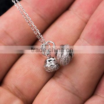 cheap 925 silver jewelry factory luxury necklace for gift