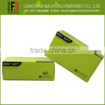 Foldable Hot Selling Custom Printed Silver Tissue Box
