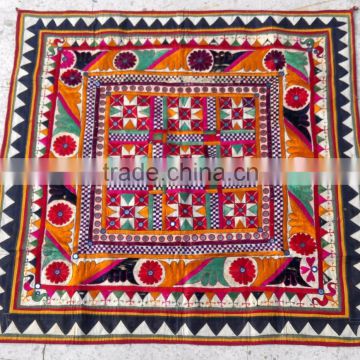 Beautiful Cotton hand embroidery wall hangings hand embroidery art bohemian fabric