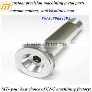 Custom CNC turning aluminum machining flange bushing