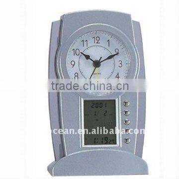 analog & digital dual indication clock