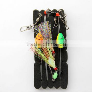 surfcasting pendulum pulley flasher float rig rainbown & assassin two trace