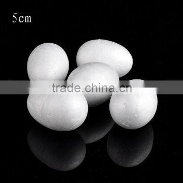 50mm white decorative styrofoam easter plastic eggs Children DIY fake eggs