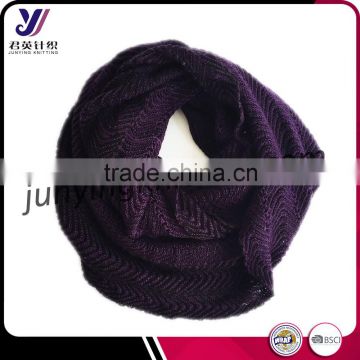 Fashionable cheap sale neckwarmer solid color knit infinity scarf loop scarf factory wholesale sales (accept custom)