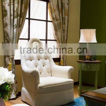 single sofa chair with ottoman for hotel