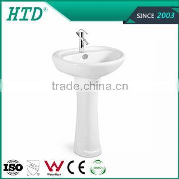 HTD-3323 Ceramic Pedestal Wash Basin