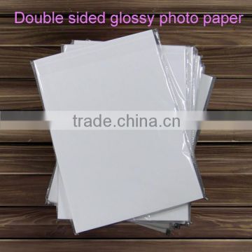 300g Trade assurance offer free sample high glossy cast coated photo paper double sided photo inkjet paper