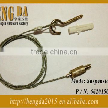 Visible steel lighting cable