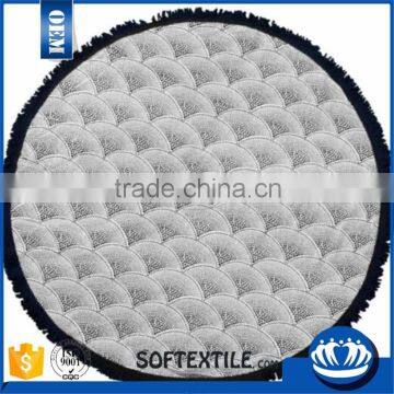 softextile absorbent fashionable cotton round towel custom print