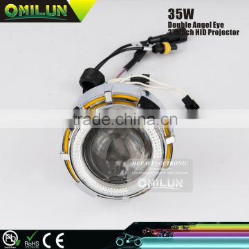 2.0'' inch Universal HID Motorbike Projector Lens Lights For Motorcycles with Double Angel Eyes Ring                        
                                                Quality Choice