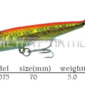 70mm minnow ABS hard plastic fishing artifical fish love bait