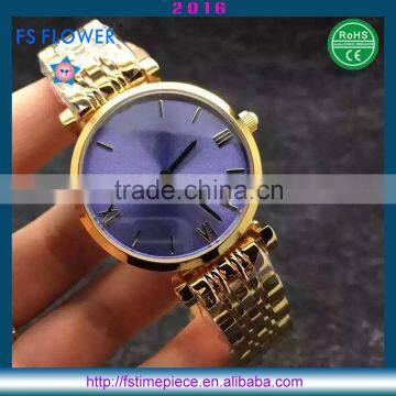 FS FLOWER - Ladies Watches Damen Uhren Uhr Purple Sunray Dial Japan Quartz Stainless Steel Case Back Watch